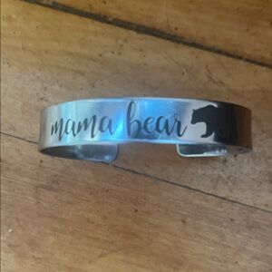 Silver 'Mama Bear' Bracelet